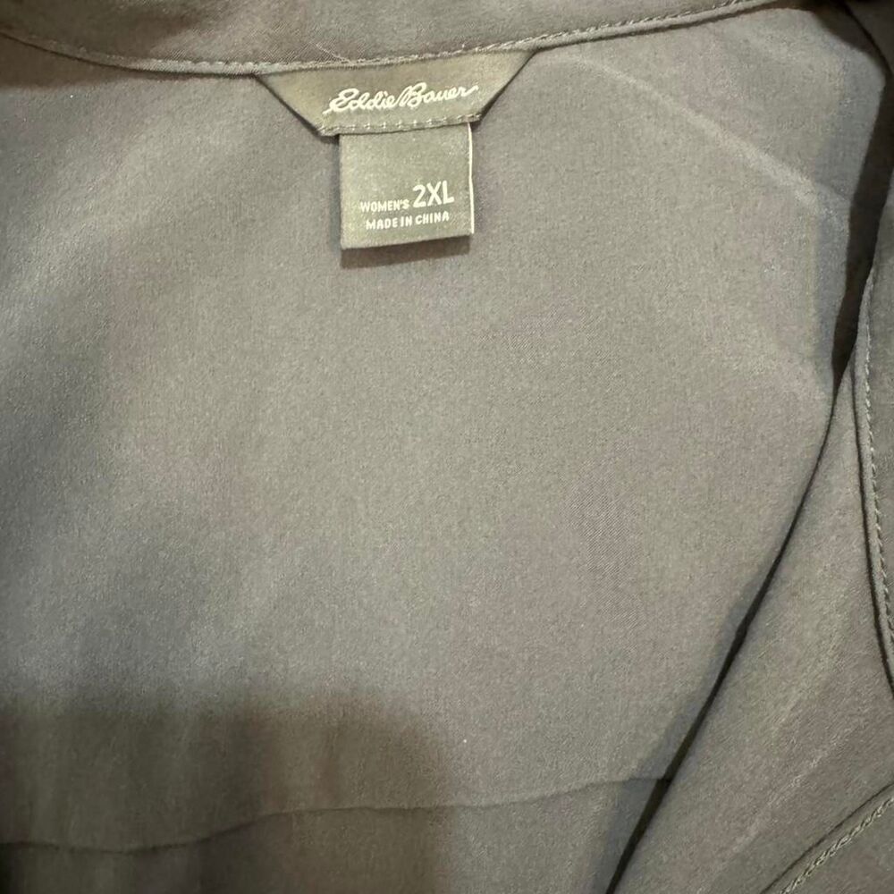 Eddie Bauer Grey Dress 2XL Gorpcore Utility Athleisure Zip Pockets Outdoor Tank - Picture 7 of 8